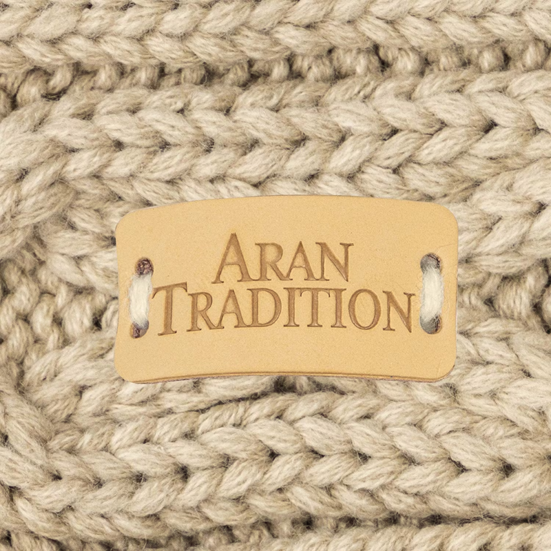 Aran Knitted Traditional patterns Headband  Oatmeal Colour